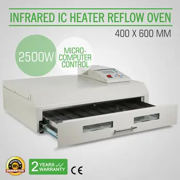

Free shipping T-962C Reflow Oven Automatic Infrared Heater BGA SMD Soldering 400x600mm 2900W