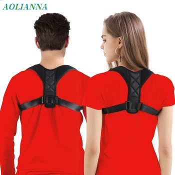 

Adjustable Medical Posture Corrector Upper Back Brace Shoulder Lumbar Spine Support Belt for Men Women Stop Slouching Dropship