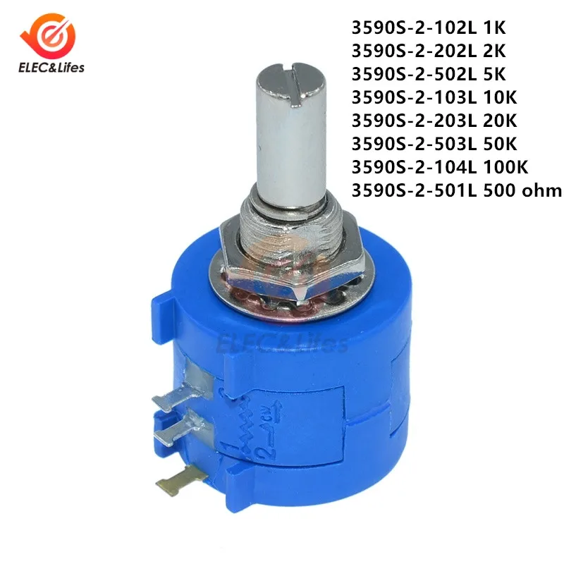 Потенциометр aideep3590s 2 103l 3590S 1K 2K 5K 10K 20K 50K 100K Ом регулируемый резистор прецизионный