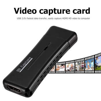 

HDMI USB 2.0 to Video Capture Card Adapter Converter Household TV Video Watching Accessories for Win 10 8 7 Computer
