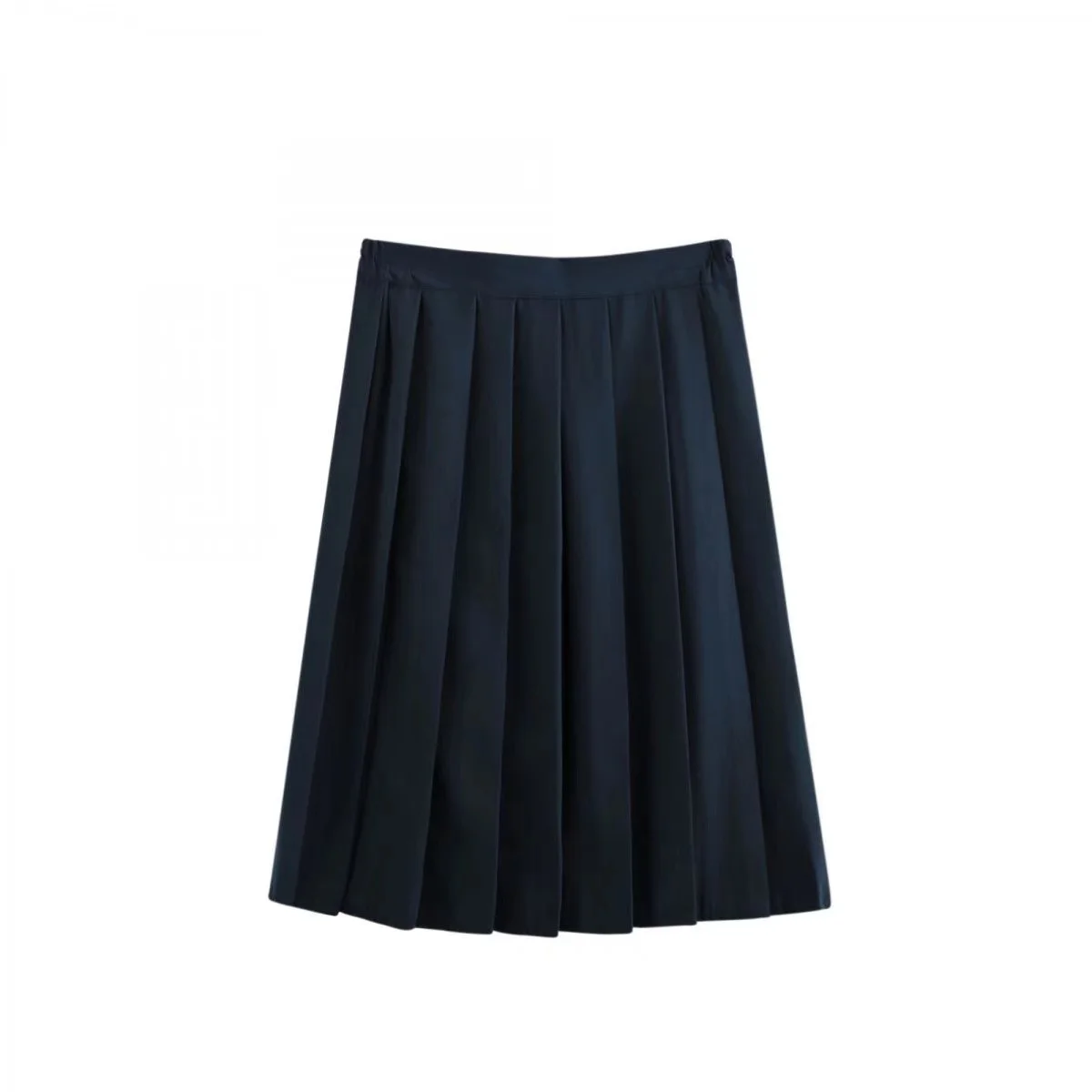 Girls Womens Ladies School Uniform Skirt Black Grey Pleated Knee Length Zip 5-16 