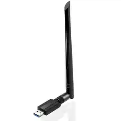 Новый-Usb 3,0 Wifi адаптер Ac 1200 Мбит/с 5G/2,4G двухдиапазонный Wifi ключ беспроводной сетевой адаптер с 5Dbi антенной с высоким коэффициентом усиления