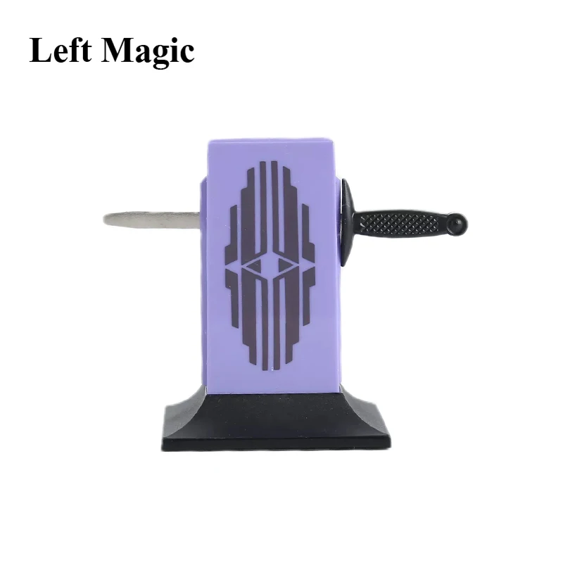 Magic Tricks Toy Magic Props Toy Magic Tricks Props Tenyo Sword Through Ring Inside Casket (Crystal Cleaver) Magic Tricks Penetrating Sword Thru Magic Props Gimmick Accessories Toy