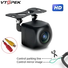 Vtopek câmera de visão traseira do carro backup câmera reversa invertendo imagem visão noturna à prova dwaterproof água para monitor do carro áudio automático av porto