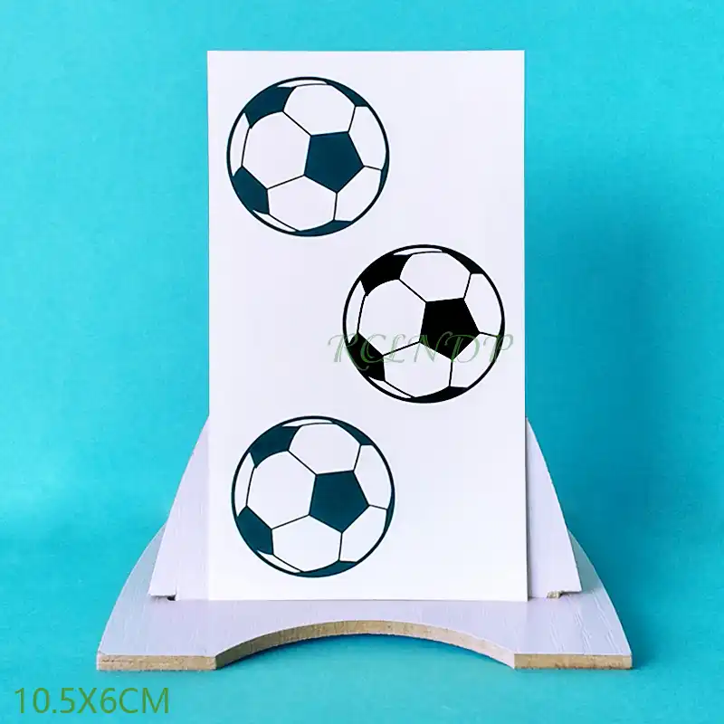 Tatuaje Temporal A Prueba De Agua Pegatinas Futbol Tatuaje Falso Flash Tatuaje Cuerpo Arte Cabeza Pie Brazo Cuello Para Chica Mujeres Hombres Tatuajes Temporales Aliexpress