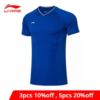 

Li-Ning Men Badminton Competition Breathable T-Shirts AT DRY Slim Fit Nylon Polyester li ning LiNing Sports Tee AAYP279 MTS3144