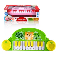 Новые продукты, горячая Распродажа, детские развивающие, для раннего возраста, флеш-музыка, пианино, мини, мультфильм, животное, электронная клавиатура