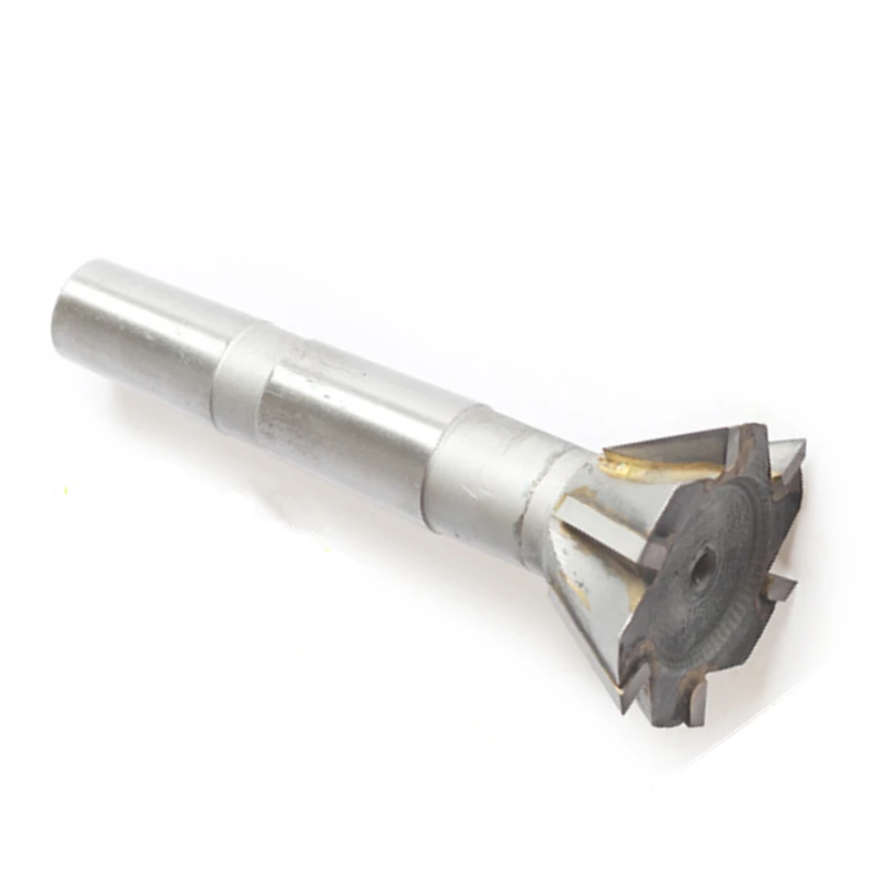 Tungsten steel dovetail slot milling cutter 45  55  60 degree straight  taper shank weld cutting dovetail forming end mill (5)