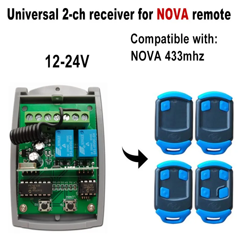

NOVA CENTURION Remote switch 433.92mhz 433mhz garage remote control receiver