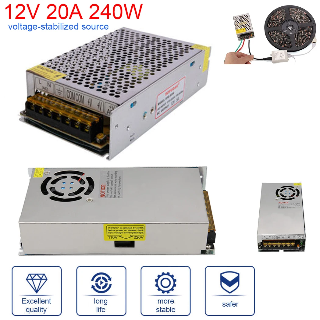 12V20A Регулируемый источник питания