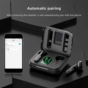 

2020 new TWS Wireless Bluetooth 5.0 LED Digital Display Earphones Stereo Music Headset drop shipping