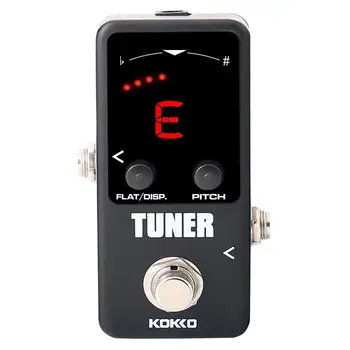 

KOKKO Mini Pedal Tuner Electric Guitar Chromatic Tuner Monoblock For Musical instruments Electric Guitar Bass Violin Ukelele