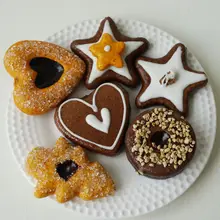 10 комплектов настоящие касания искусственные поддельные печенье Шоколадное печенье вешалки модель еды