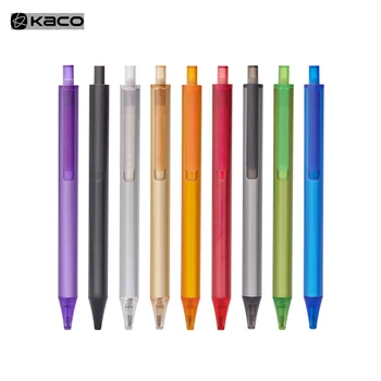 

KACOGREEN TUBE Series Colorful Gel Ink Pen Metal Signature 0.5mm Black Ink Mi Pen Smooth Writing Stationery School/KACO Refills
