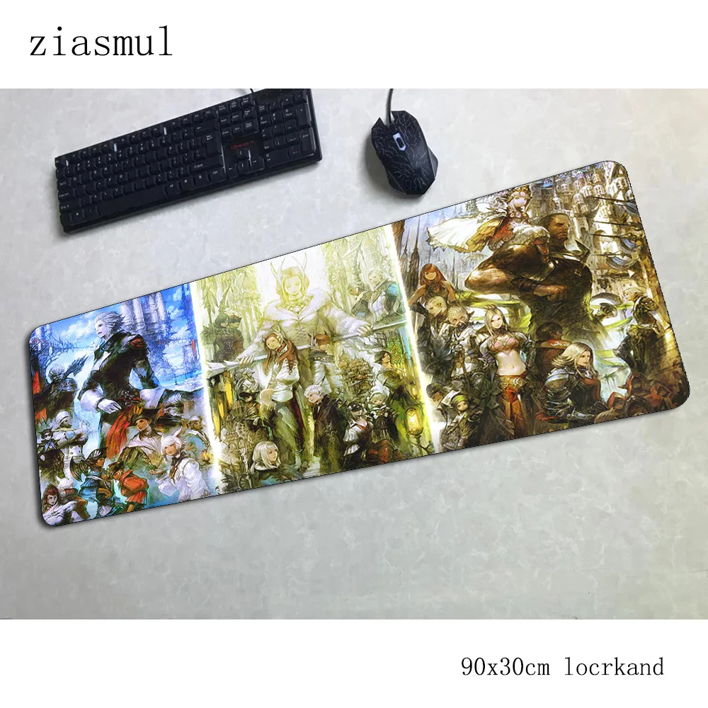 Final Fantasy XIV коврик для мыши геймер по индивидуальному заказу 90x30 см Коврик для мыши игровой коврик для мыши Подарочный коврик для мальчика коврик для мыши стол для компьютера коврик для мыши