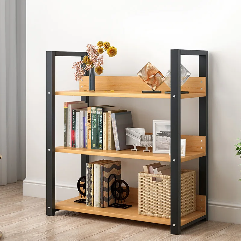 

Simple Bookcase Storage Shelf Floor Living Room Storage Rack Minimalist Modern Assembly Multi-functional Province Space Combined