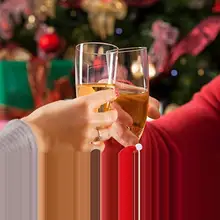 Милый Рождественский бокал для вина покрытие Рождественское украшение Рождественский винный бокал набор покрытие для бутылки в виде Санта-Клауса для новогодних ресторанов