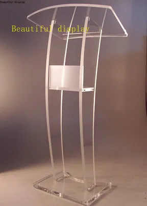 

Clear Acrylic Church Pulpit Podiums Design/Lectern/Rostrum/PMMA Pulipit plexiglass