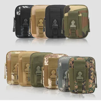 

Tactical Molle Pouch Waist Bag Waterproof Nylon Multifunction Casual Men EDC Tool Bag Small Bag Mobile Phone Case Hunting Bag