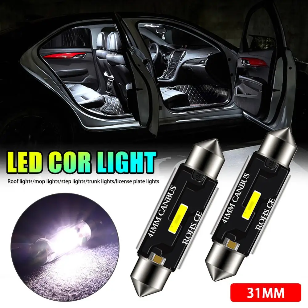 

SALE Practical 4 Types 2Pcs 12V/24V LED Bulb 1860 CSP Canbus White 6000K Interior Dome Map Light Wholesale Quick delivery CSV