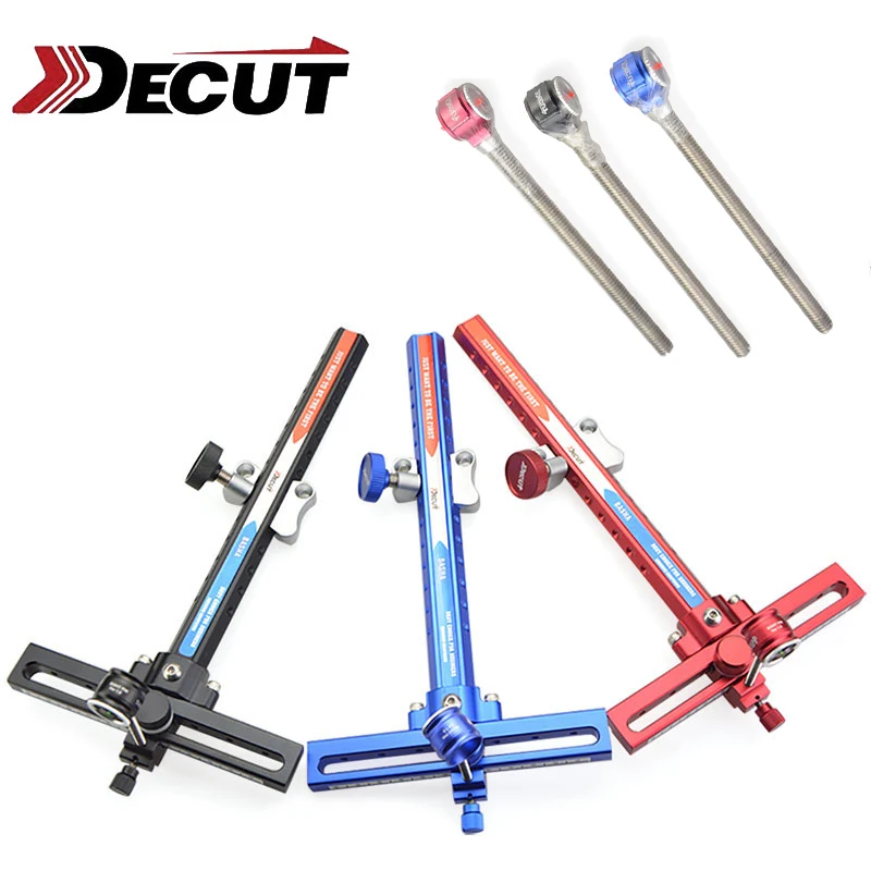 

DECUT 1 Set Bow Sight Stand for Recurve Bow Aluminum Alloy Material Basha Bow Accessory 3 Colors For Shooting