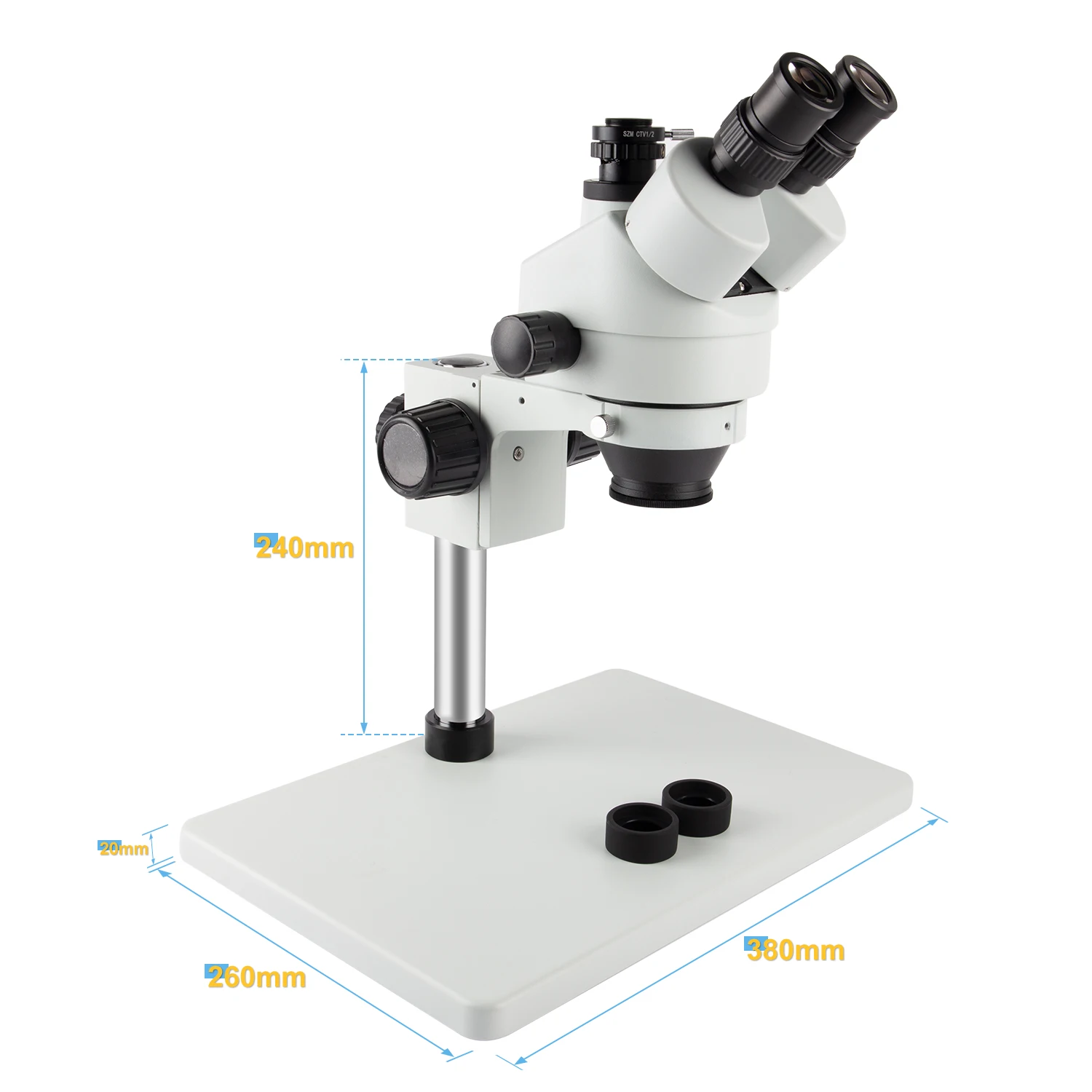 US $129.99 HDMI VGA Video Camera 35X90X 7X45X Big Base SimulFocal Stereo Microscope Trinocular Microscope Set For PCB Soldering Repair