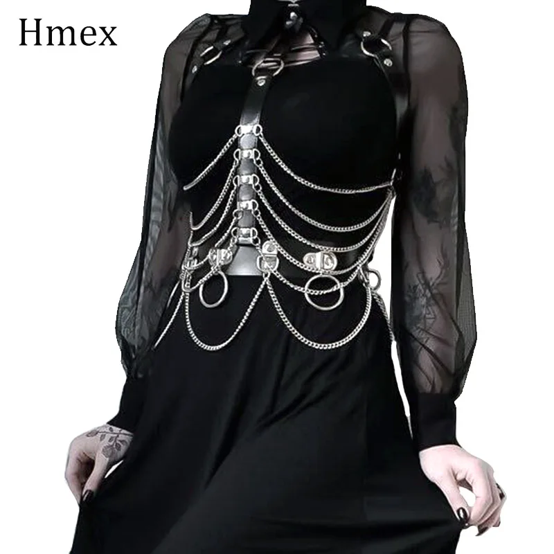 2 шт. Комплект панк-ремень из искусственной кожи женский ремень с цепочкой