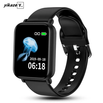

R16 SmartWatch IP68 Waterproof Fitness Tracker Heart Rate Blood Pressure Wearable Support Bluetooth Smart Watch Women Android