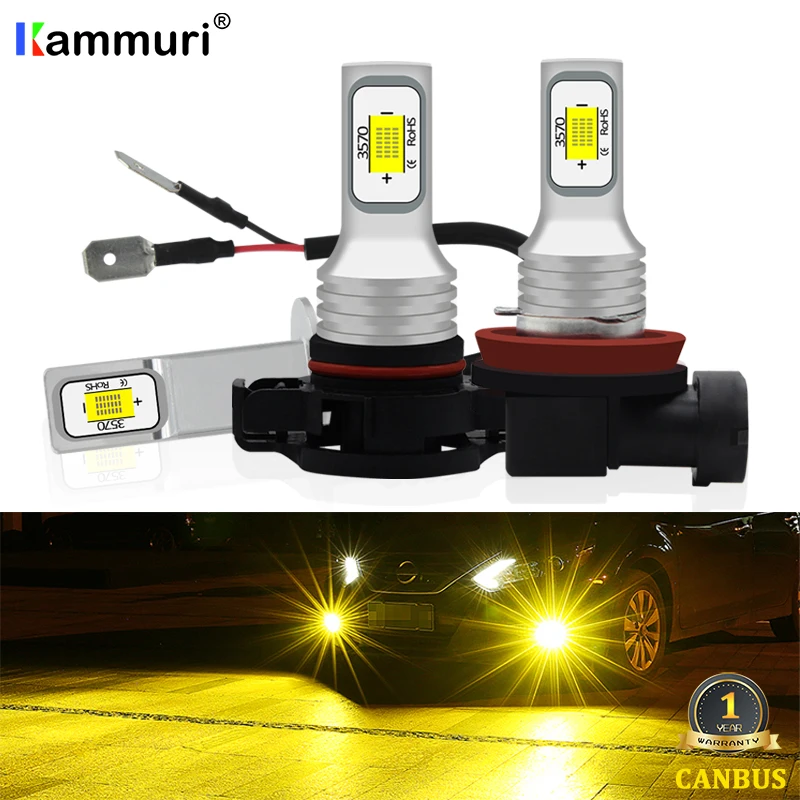 KAMMURI(2) H11 H8 H1 PSX24W светодиодный Противотуманные фары дневные фары дальнего света светильник для peugeot 206 207 208 306 307 308 407 408 508 2008 3008 4008 RCZ