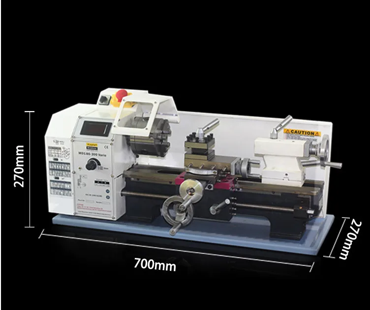Небольшой домашний токарный станок, небольшой домашний токарный станок, двигатель высокой мощности, токарный станок из нержавеющей стали, миниатюрный станок, маленькая машина