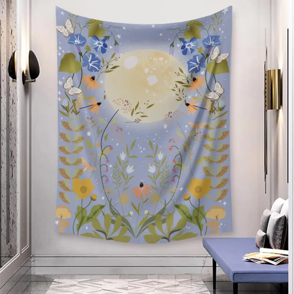 

Wall Hanging Decor Mandala Floral Starry Night Wall Hanging Tapestry Home Room Decor, 5 Sizes