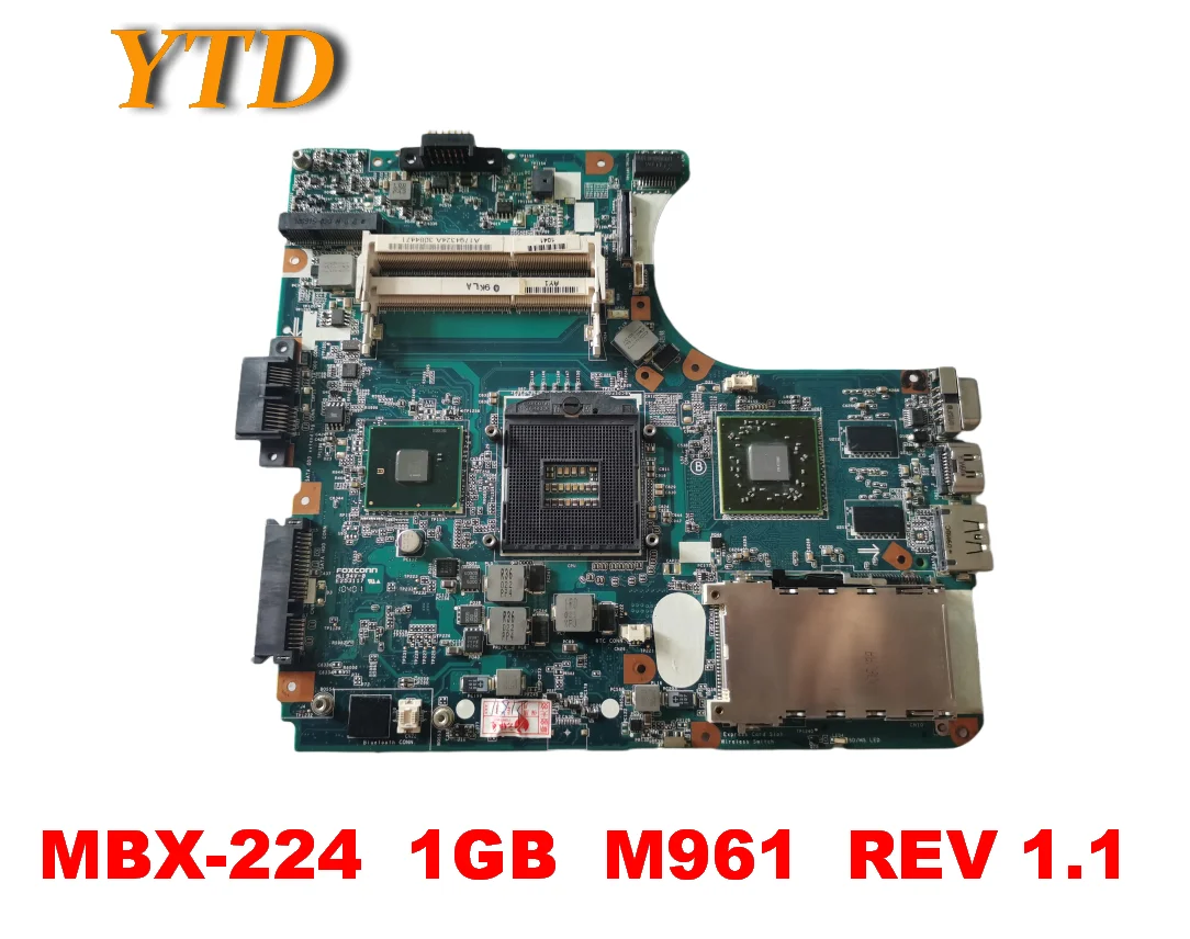 

Original for SONY MBX-224 laptop motherboard MBX-224 1GB M961 REV 1.1 tested good free shipping