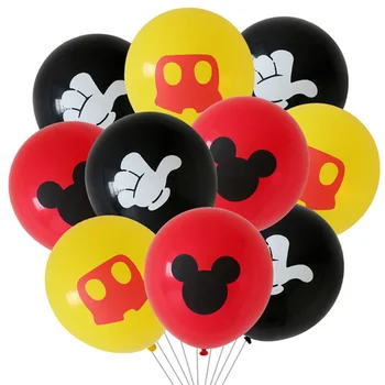 

50/100pcs 12" Mickey Minnie Head Latex Balloons Baby Shower Birthday Party Decoration Kids Toy Cumpleanos Inflatable Air Globos