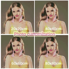 Фото на заказ Алмазная вышивка крестиком полная квадратная/круглая 5d DIY Алмазная вышивка Стразы мозаика украшение дома DG8447