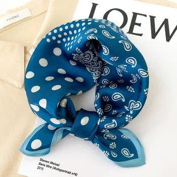 

Mode Paisley Sjaal Vrouwen 100% Zijde Vierkante Sjaals Halsdoek Haarband Foulard Bandana Dame Hoofdband