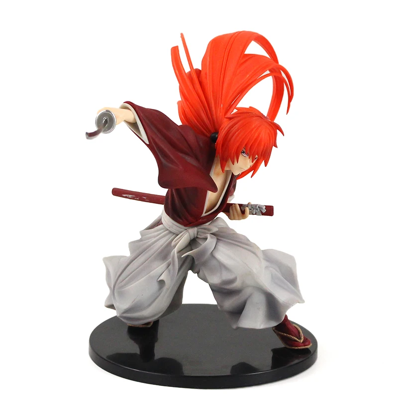 19 см аниме Rurouni Kenshin HIMURA KENSHIN ПВХ фигурка Коллекционная модель игрушки