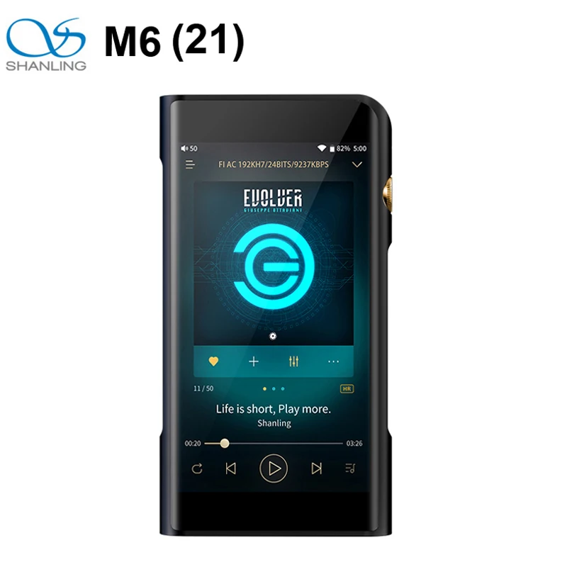 SHANLING M6 21 Version MQA Support Portable Hi-Res Music Player DSD512 32bit/768kHz Dual ES9038Q2M DAC Open Andriod System | Электроника