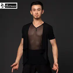 Блэкпул одежда для латинских танцев Мужская рубашка новая танцевальная одежда танцевальный тренировочный костюм современный взрослый