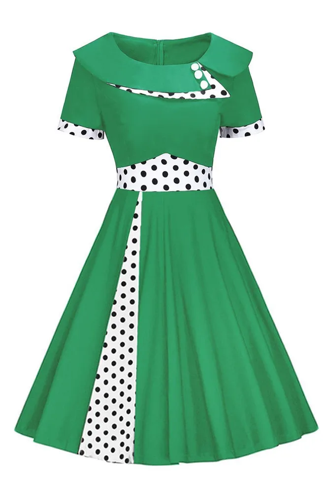 Коктейльные платья A line robe de Cocktail вечерние платья короткое официальное платье Polk Dot Swing Vestidos Coctail вечернее платье