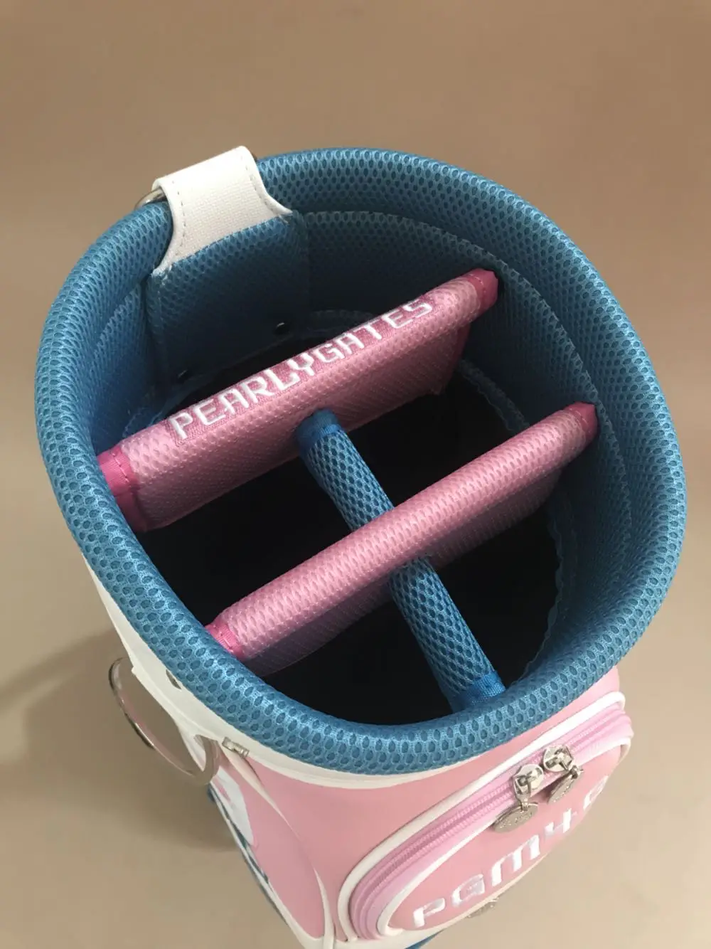 Pearly Gates Bag PG89 Golf Standard Bag White/Pink Color Pearly Gates Golf Clubs Bag With Wheel EMS Free Shipping