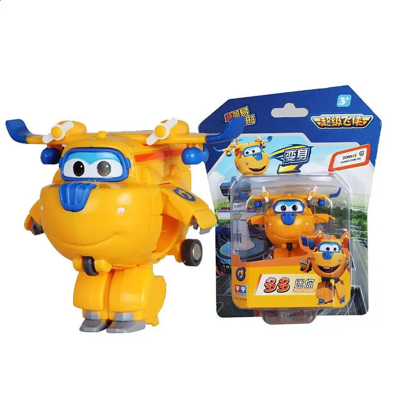 Супер Крылья мини самолет ABS робот игрушки фигурки крыло трансформация Jet Animation