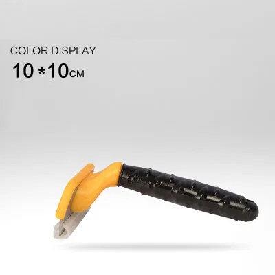 Yellow L Расческа для домашних животных, расческа для кошек, собак, короткая щетка для средних волос, ручка, косметическая щетка, аксессуары, расческа для кошек, инструмент для ухода за шерстью - Цвет: Yellow L