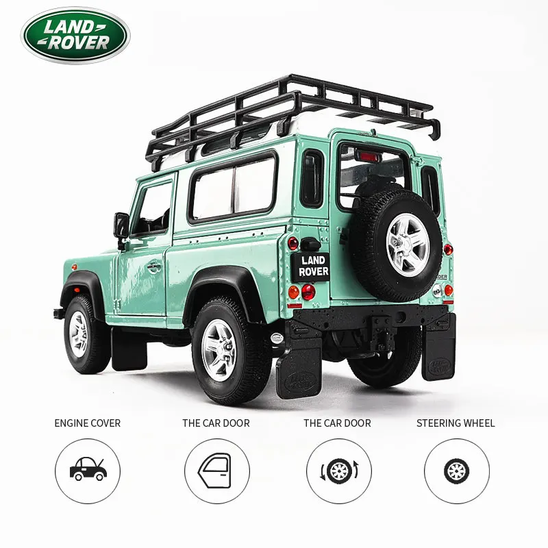 Welly 1:24 Land Rover Defender автомобильный брелок для автомобильных ключей имитационная