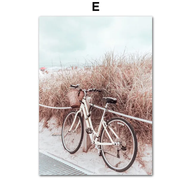 Hungary Budapest Bridge Reed Bike Sea Nordic Wall Art Canvas Painting Posters And Prints Pictures For Living Room Interior Decor E