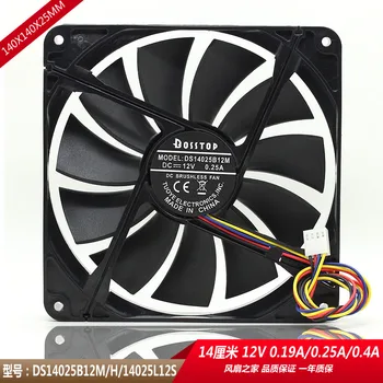

14CM mute desktop computer case host power radiator 12V cooling fan 14025 large air volume speed regulation 140x140x25mm cooler