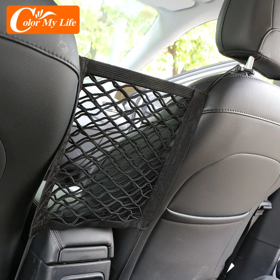 Vehicle Body Edge Elastic Net Storage Phone Holder Auto - Foto 6