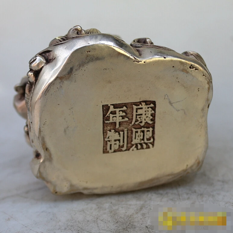 514+++ Античная бронзовая статуя Гуаньинь украшения Kangxi год антикварная ручная работа украшения фэн шуй домашнего интерьера