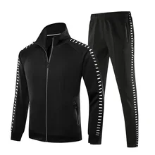 Студенческий спортивный костюм для мужчин, брендовый весенне-осенний комплект из 2 предметов, повседневная куртка и штаны, спортивная одежда для бега, спортивный костюм с длинными рукавами