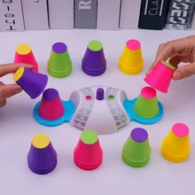 Juguetes de concentración mejorada para niños, juegos de mesa de interacción, Entrenamiento Educativo lógico, juego de tazas de apilamiento, rompecabezas de juguete para niños