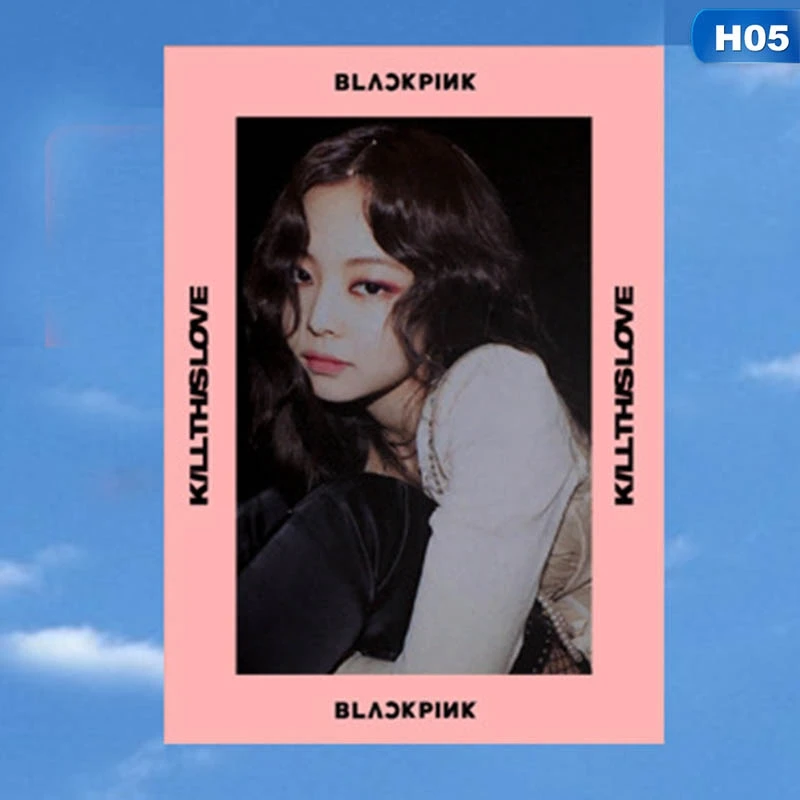 1 шт. K-pop Blackpink Kill This Love Lomo карты Новые Модные прозрачные ПВХ фото карты для фанатов коллекция подарок 10*7 см - Цвет: H05